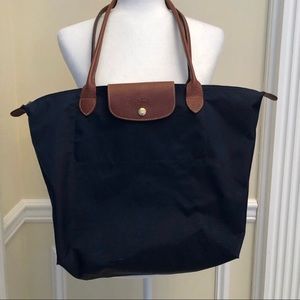 Navy blue Longchamp Le Pliage Tote